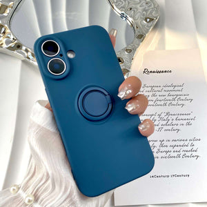 Apple iPhone Silicone Case With Finger Ring Holder