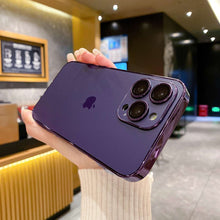 Load image into Gallery viewer, Purple Luxury AG Glass Skin Feeling Good Hand Feeling Full Body iPhone Case