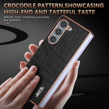 Load image into Gallery viewer, Crocodile Samsung Galaxy Z Flip Fold Phone Casing