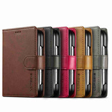 Load image into Gallery viewer, iPhone Duo Carbon Fiber Leather Case