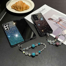 Load image into Gallery viewer, Gradient Diamond Samsung Flip Fold Case Cover