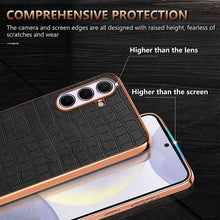 Load image into Gallery viewer, Crocodile PU Leather Samsung S and A Series Casing