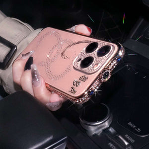 iPhone Diamond Metal Bumper,  Pink