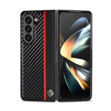 Load image into Gallery viewer, Carbon Fiber Pattern Flip Fold Case