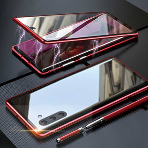 Samsung Cases Double Side Tempered Glass Magnetic Cover