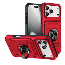 Load image into Gallery viewer, Card Slot Finger Ring Holder Apple iPhone Case