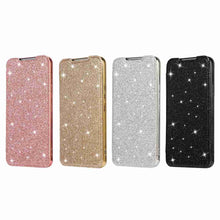 Load image into Gallery viewer, Glitter PU Leather Flip Window Samsung Case