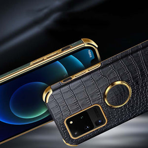 Samsung A Series Case Crocodile Pattern With Holder Protective Cover