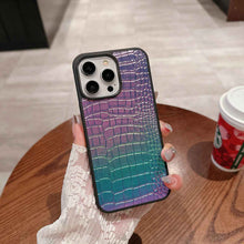 Load image into Gallery viewer, Laser Crocodile Apple iPhone Case