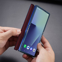 Load image into Gallery viewer, Carbon Fiber With Screen Protector Hard Case for Samsung Fold Phone