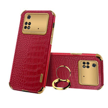 Load image into Gallery viewer, Xiaomi Crocodile Pattern PU Leather With Holder Protective Cover