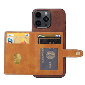 Veneer Card iPhone Leather Case, Card Solt View