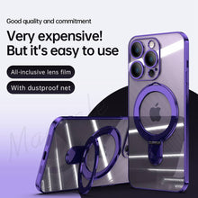 Load image into Gallery viewer, iPhone MagSafe Finger Holder Case, Purple Overall View