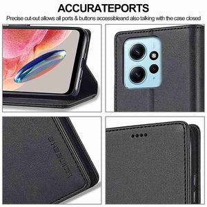 Xiaomi Case Magnetic Snap Buckle Card Slot Leather Cover