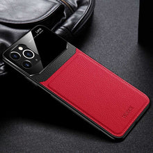 Load image into Gallery viewer, Delicate Apple iPhone Case Leather Glass Protective Cover