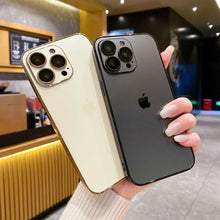 Load image into Gallery viewer, Black &amp; White Luxury AG Glass Skin Feeling Good Hand Feeling Full Body iPhone Case