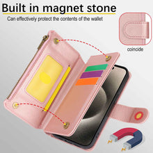 Load image into Gallery viewer, Multi-function Wallet Apple iPhone Case Cover
