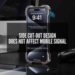Carbon Fiber iPhone 15 Pro Max Finger Holder Case