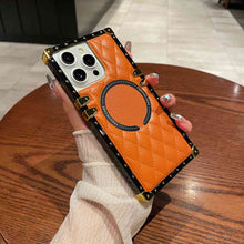 Load image into Gallery viewer, Square Rhombic Lattice Apple iPhone MagSafe Case
