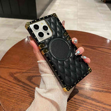 Load image into Gallery viewer, Square Rhombic Lattice Apple iPhone MagSafe Case