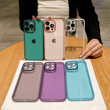 Load image into Gallery viewer, HD Lens Protector iPhone Case, 6 Colors Display