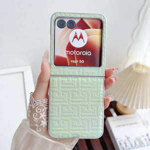 Geometric Gradient PU Flip Case Cover