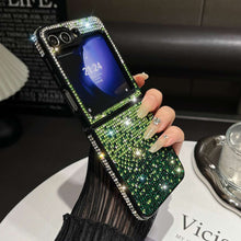Load image into Gallery viewer, Gradient Diamond Samsung Flip Fold Case Cover