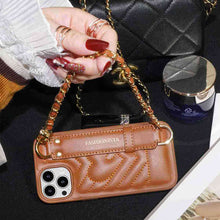 Load image into Gallery viewer, Leather Chain iPhone Case
