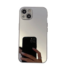 Load image into Gallery viewer, Acylic Mirror Effect iPhone Case, Silver 3