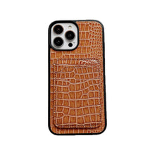 Load image into Gallery viewer, Crocodile Card Slot iPhone Case, Main