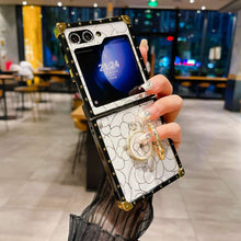 Load image into Gallery viewer, Samsung Flip Case Metal Finger Ring Holder Cover
