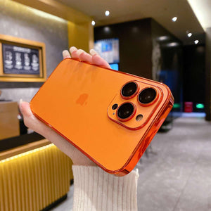 Orange Luxury AG Glass Skin Feeling Good Hand Feeling Full Body iPhone Case