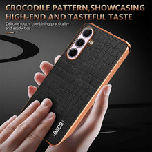 Load image into Gallery viewer, Crocodile PU Leather Samsung S and A Series Casing