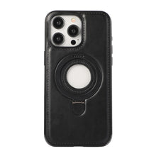 Load image into Gallery viewer, MagSafe Holder iPhone Case Hollow Leather Cover