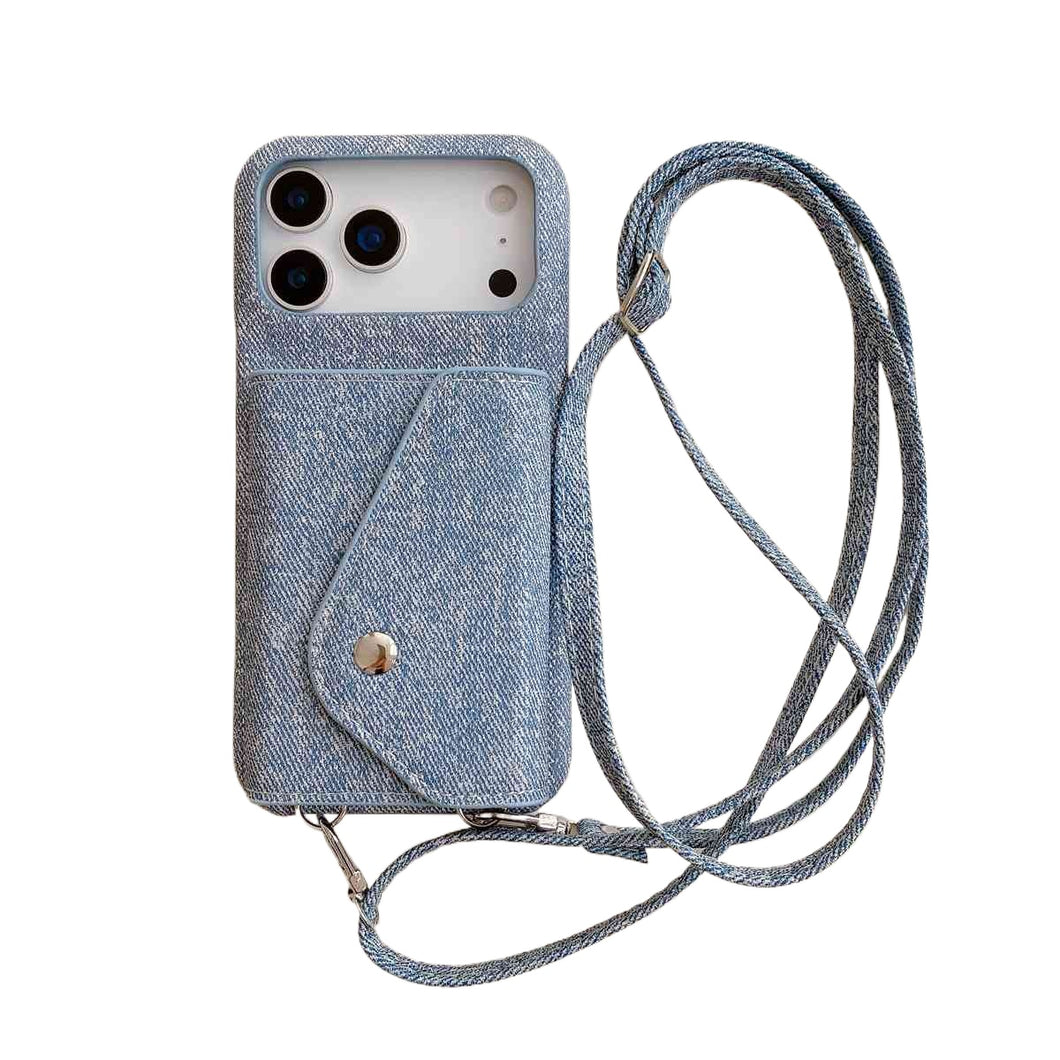 Jeans Organ Bag Lanyard iPhone Case, Main