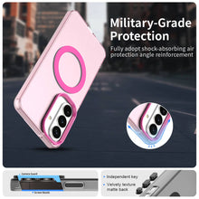 Load image into Gallery viewer, Pink phone case with military-grade protection features on a blurred city street background