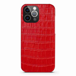 Apple iPhone Case Crocodile Leather Cover