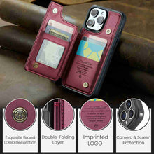 Load image into Gallery viewer, Apple iPhone Backpack Case Cover, Wine Red Display