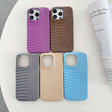 Load image into Gallery viewer, Lizard PU Leather iPhone Case, 5 Colors Display