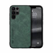 Load image into Gallery viewer, Samsung Case Built-In Magnetic Leather Protective Cover