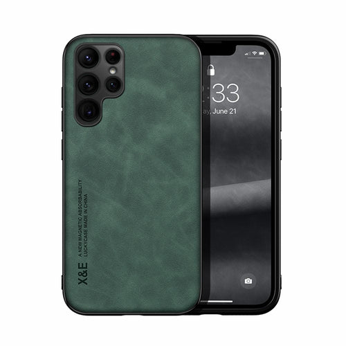 Samsung Case Built-In Magnetic Leather Protective Cover