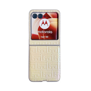 Geometric Gradient PU Flip Case Cover