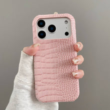 Load image into Gallery viewer, Gradient Crocodile Leather iPhone Case, Pink