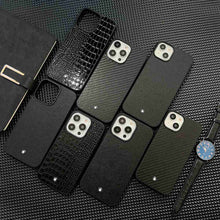 Load image into Gallery viewer, Brand Leather Case for Apple iPhone
