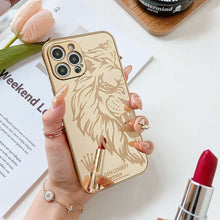 Load image into Gallery viewer, Acylic Mirror Effect iPhone Case, Lion Overall View