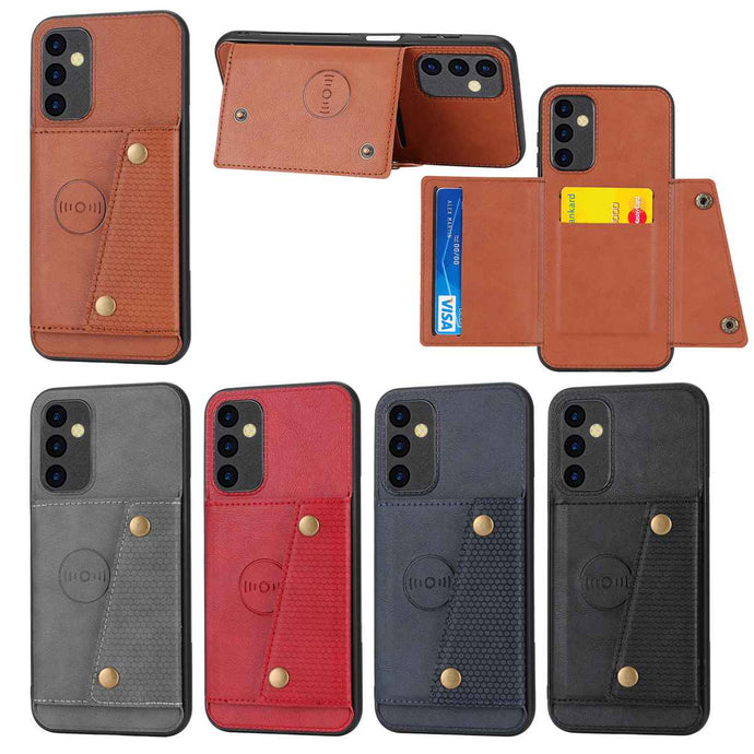 Double-buckle Card Holder Samsung A Series Case