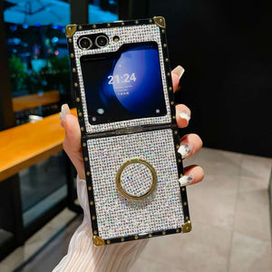 Samsung Flip Case Metal Finger Ring Holder Cover