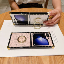 Load image into Gallery viewer, Samsung Flip Case Metal Finger Ring Holder Cover