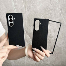 Load image into Gallery viewer, PU Leather Samsung Galaxy Z Flip Fold Case