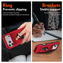 Load image into Gallery viewer, iPhone Magnetic Holder Carry Card Slot Case, Ring